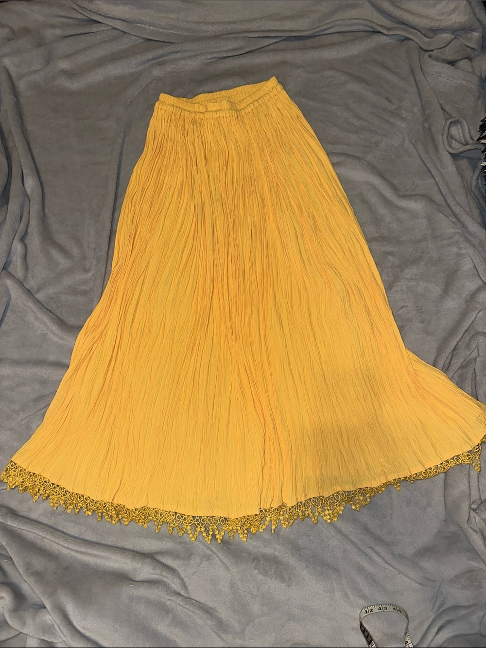 Vintage yellow maxi skirt